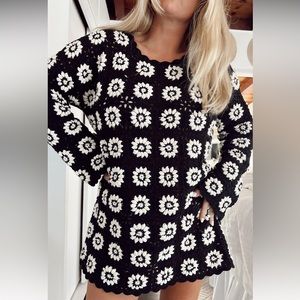 Show Me Your Mumu Mamacita Crochet Cover Up Dress XS NWT